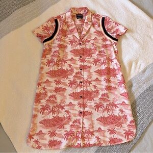 Scotch & Soda Maison Scotch Bamboo Beach Tropical Shirt Dress - Size M (EUC)